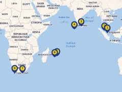 Mapa plavby