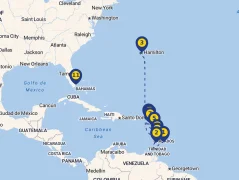 Mapa plavby
