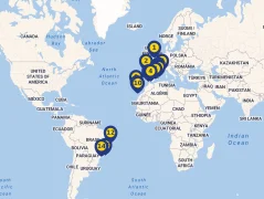 Mapa plavby