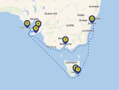 Mapa plavby