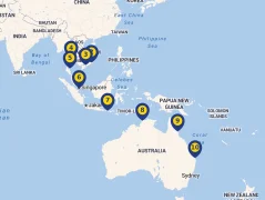 Mapa plavby