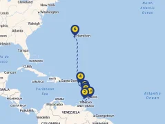 Mapa plavby