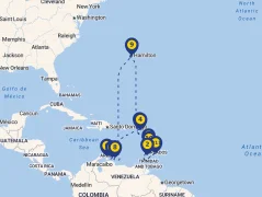 Mapa plavby