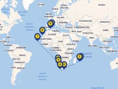 Mapa plavby