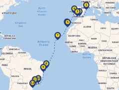 Mapa plavby