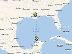 Mapa plavby