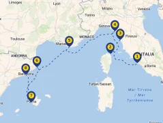 Mapa plavby