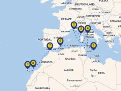Mapa plavby