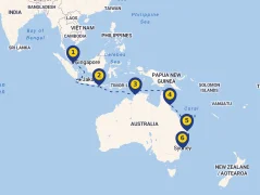 Mapa plavby