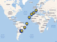 Mapa plavby