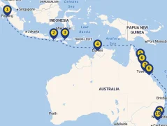 Mapa plavby