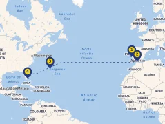 Mapa plavby