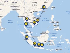 Mapa plavby