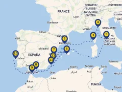Mapa plavby