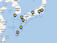 Mapa plavby