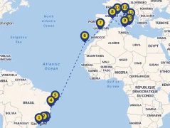 Mapa plavby