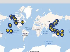Mapa plavby
